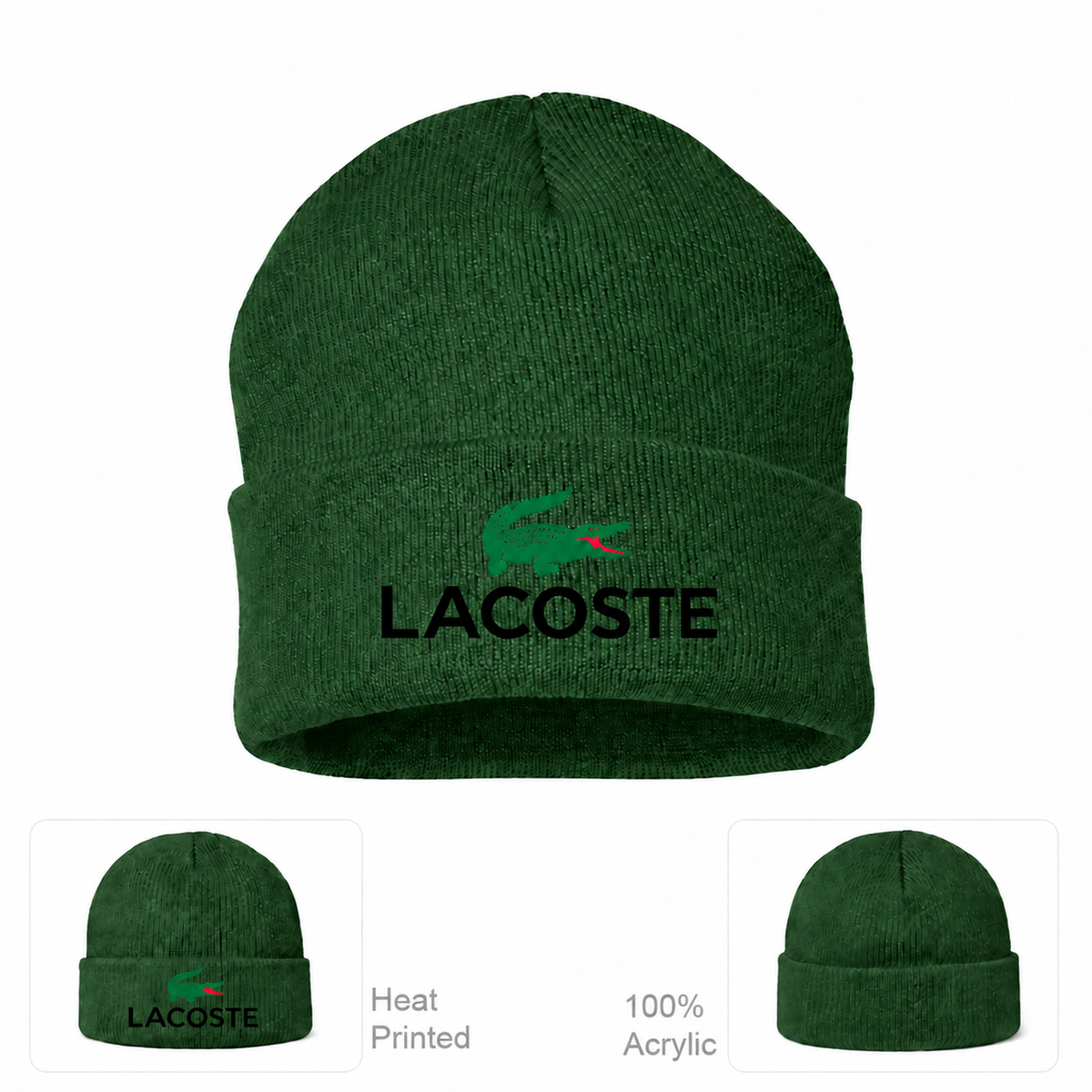 Lacoste beanie, Forest Green