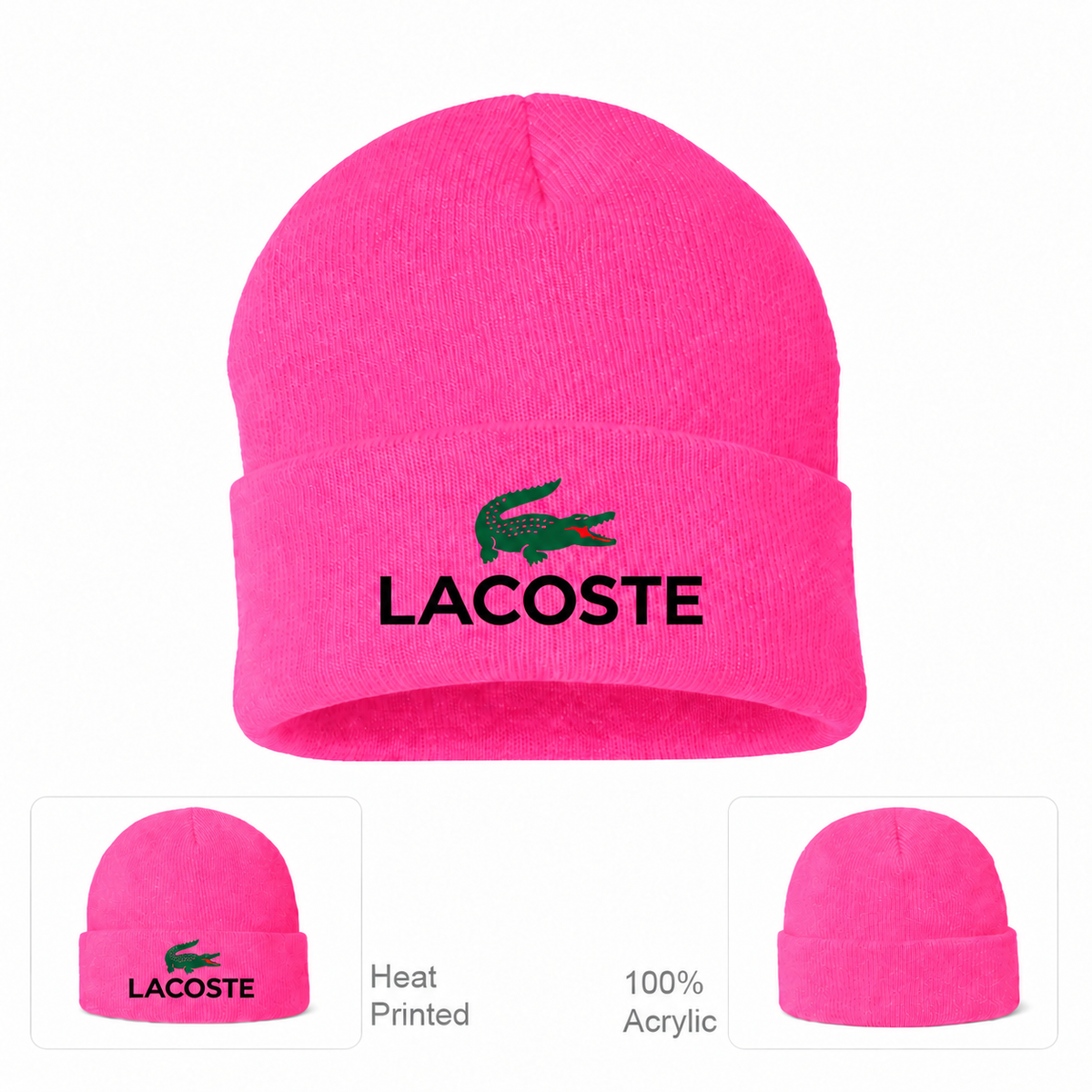Lacoste beanie, Pink