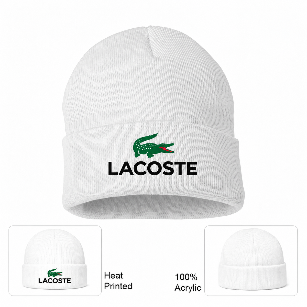 Lacoste beanie, White
