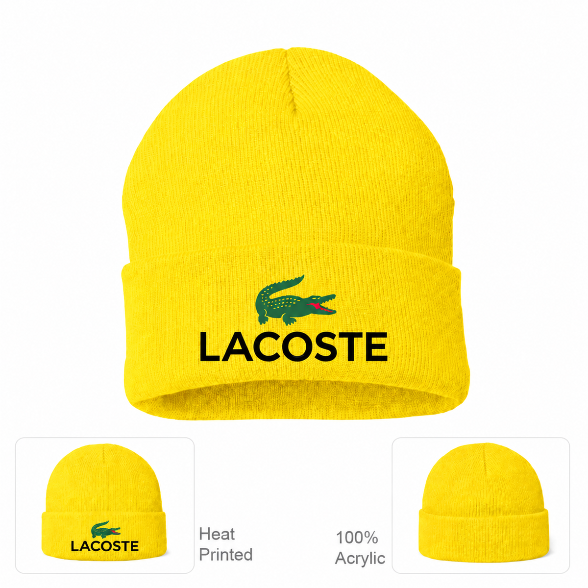 Lacoste beanie, Yellow