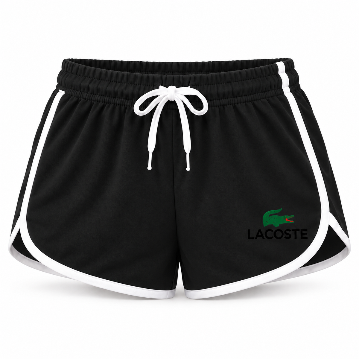 Women's Lacoste Booty Shorts, Black