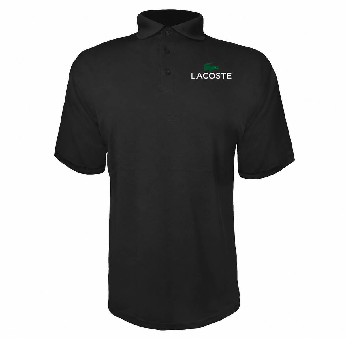 Lacoste men's polyester polo in Black