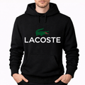 Men's Lacoste Pullover Hoodie - Black