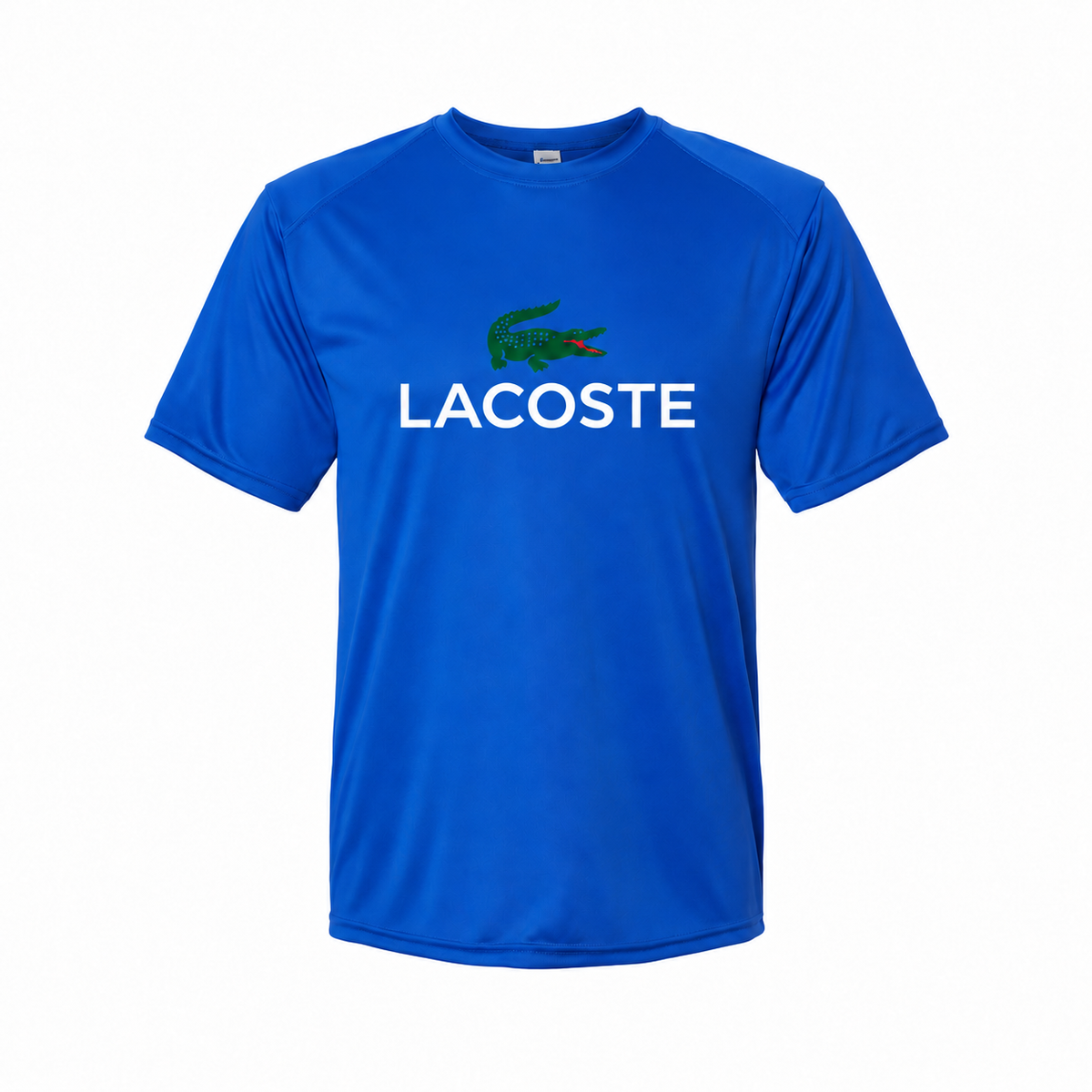 Youth Lacoste polyester T-shirt, Royal Blue