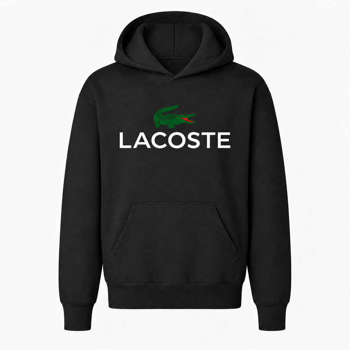 Youth Lacoste pullover hoodie, Black