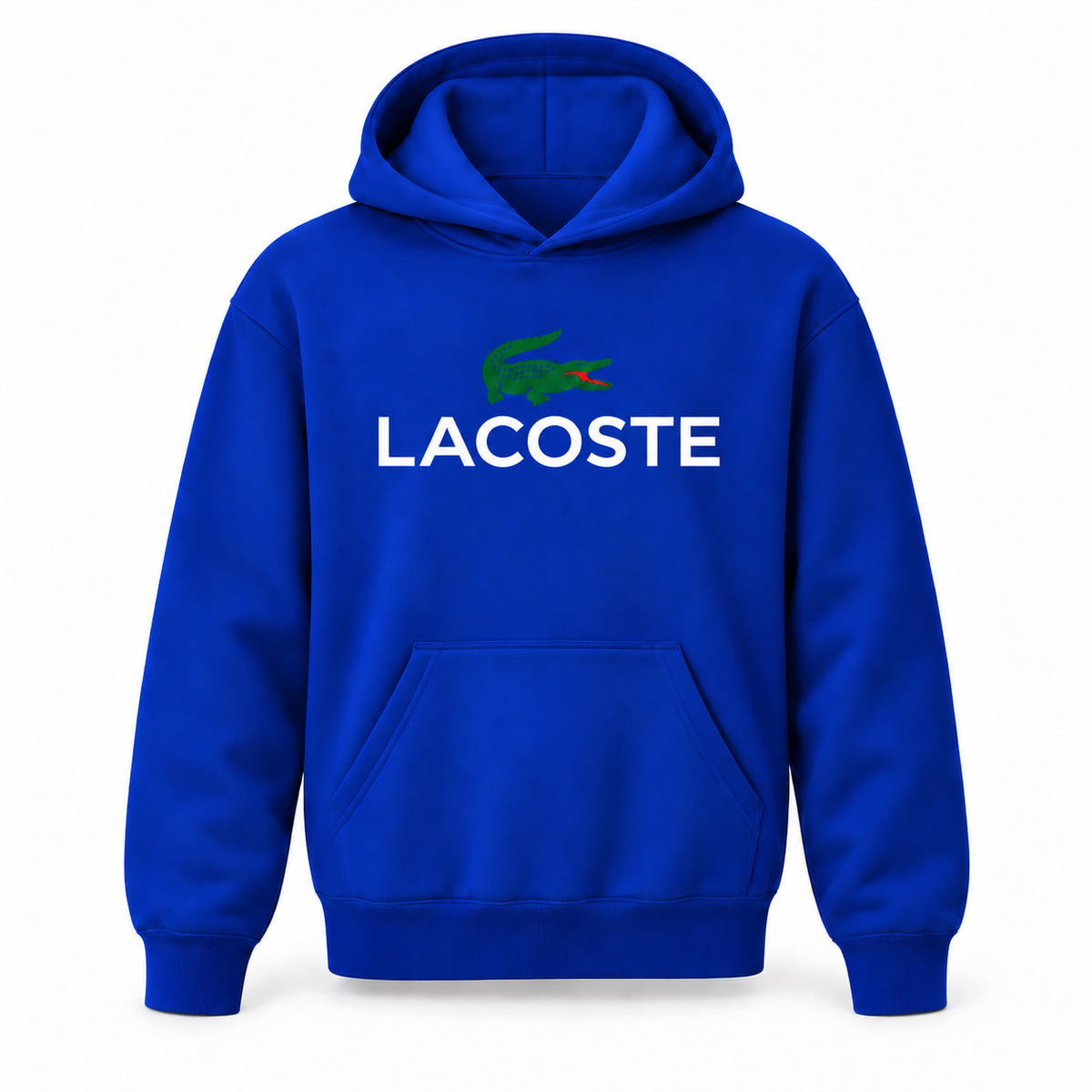 Youth Lacoste pullover hoodie, Royal Blue
