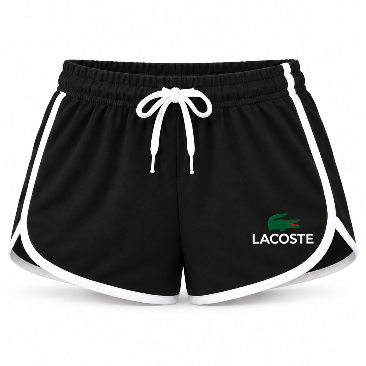 Women's Lacoste Booty Shorts, Black