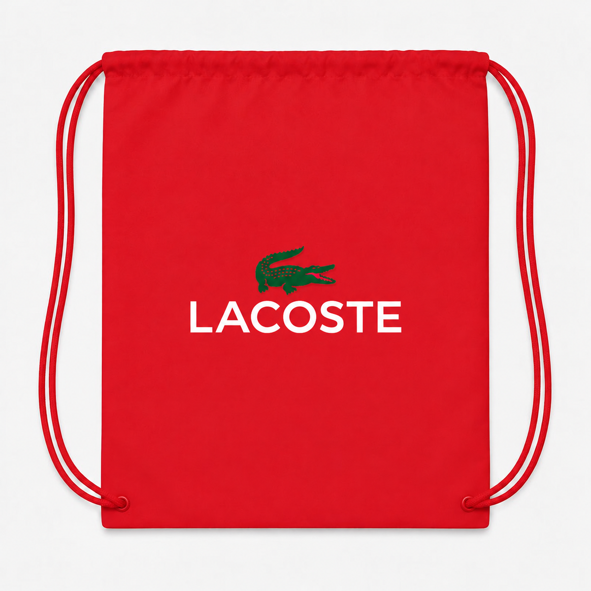 Lacoste Drawstring Bag - Red