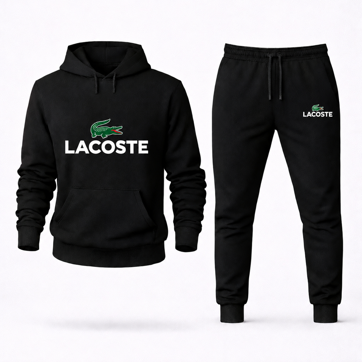Lacoste Hoodie and Joggers Set - Black