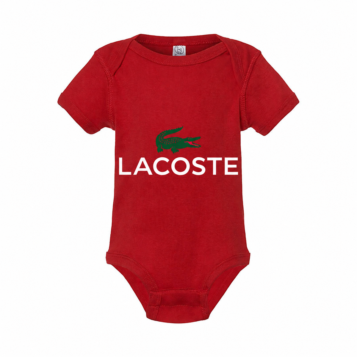 Lacoste Baby Romper Onesie - Red | white lettering