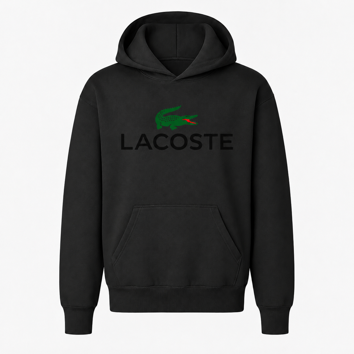 Youth Lacoste pullover hoodie, Black
