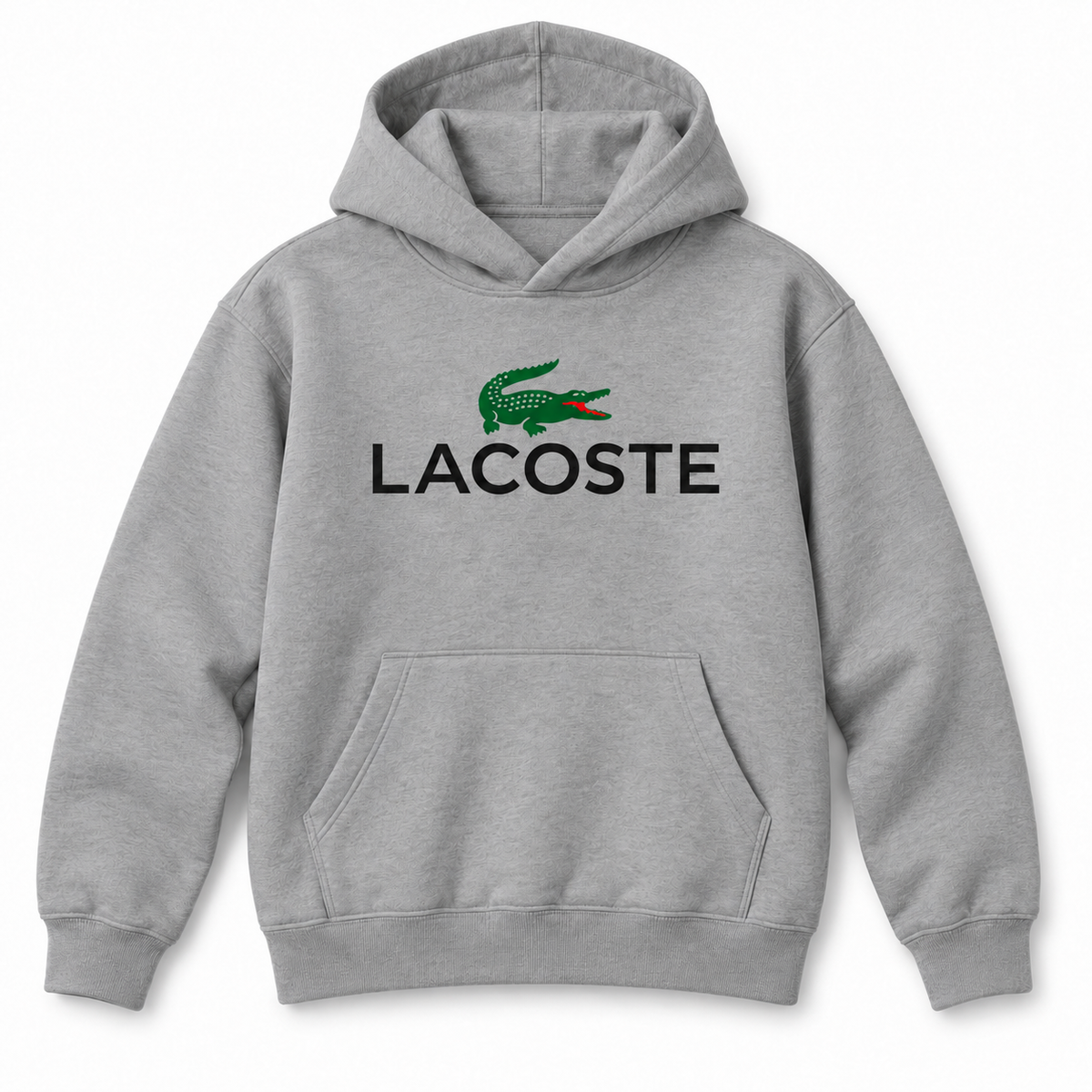 Youth Lacoste pullover hoodie, Gray