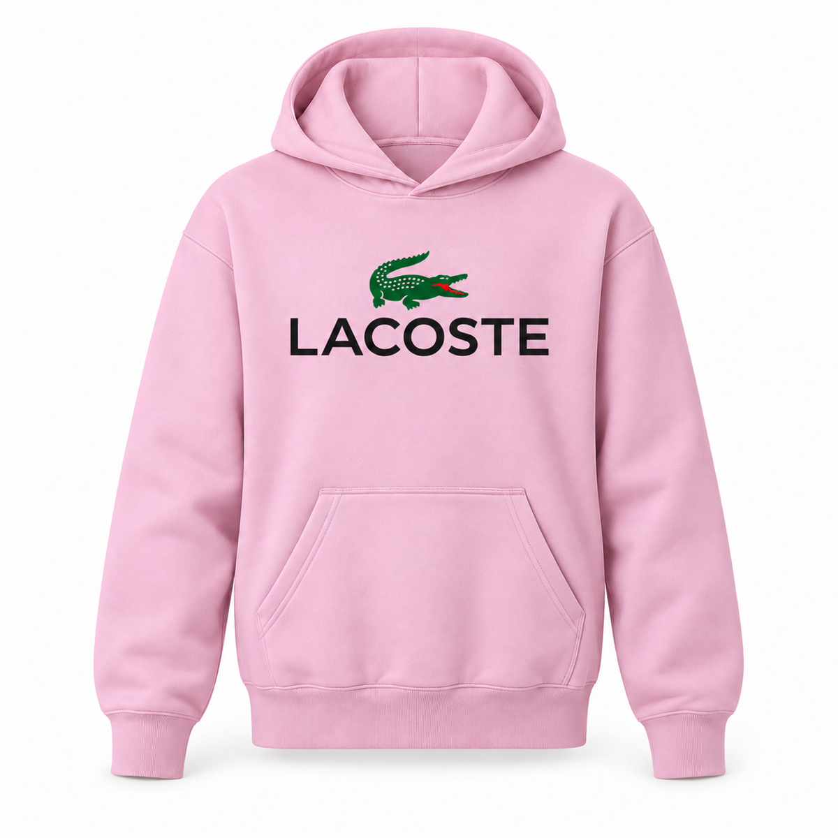 Youth Lacoste pullover hoodie, Light Pink