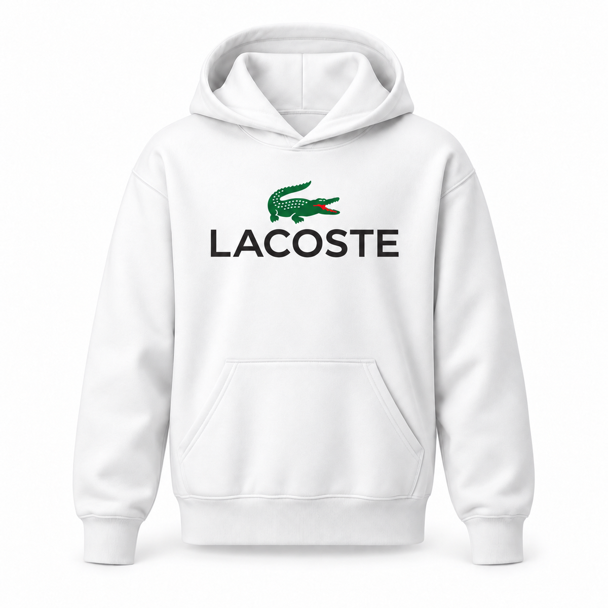 Youth Lacoste pullover hoodie, White