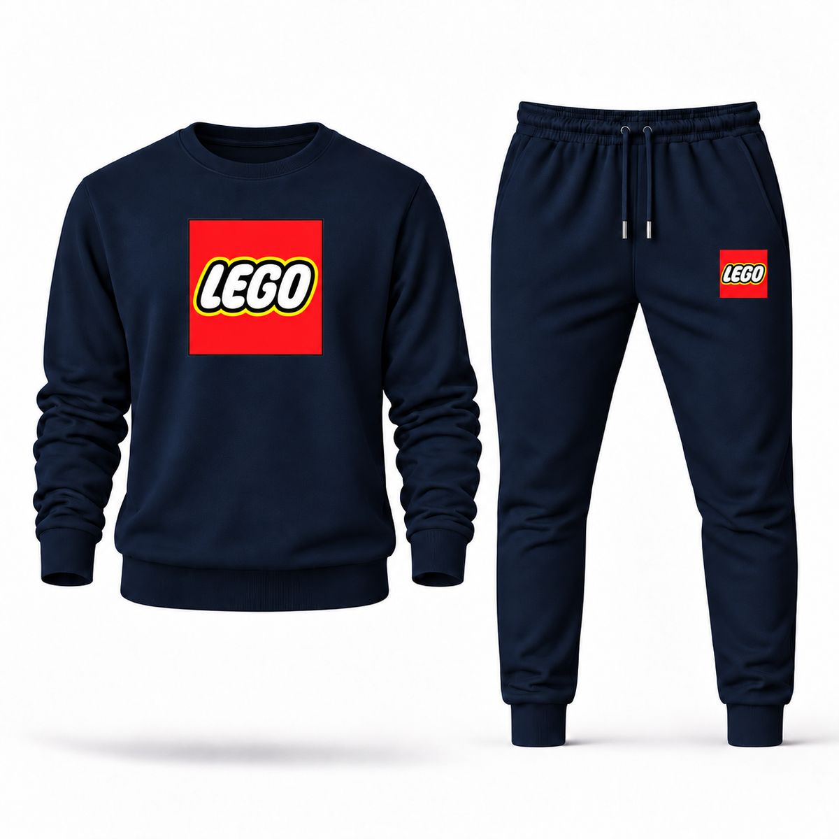 Men's LEGO crewneck sweatshirt and joggers set — Navy