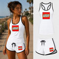 Women's LEGO tank top and shorts set in White
