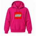 Youth LEGO pullover hoodie — Hot Pink