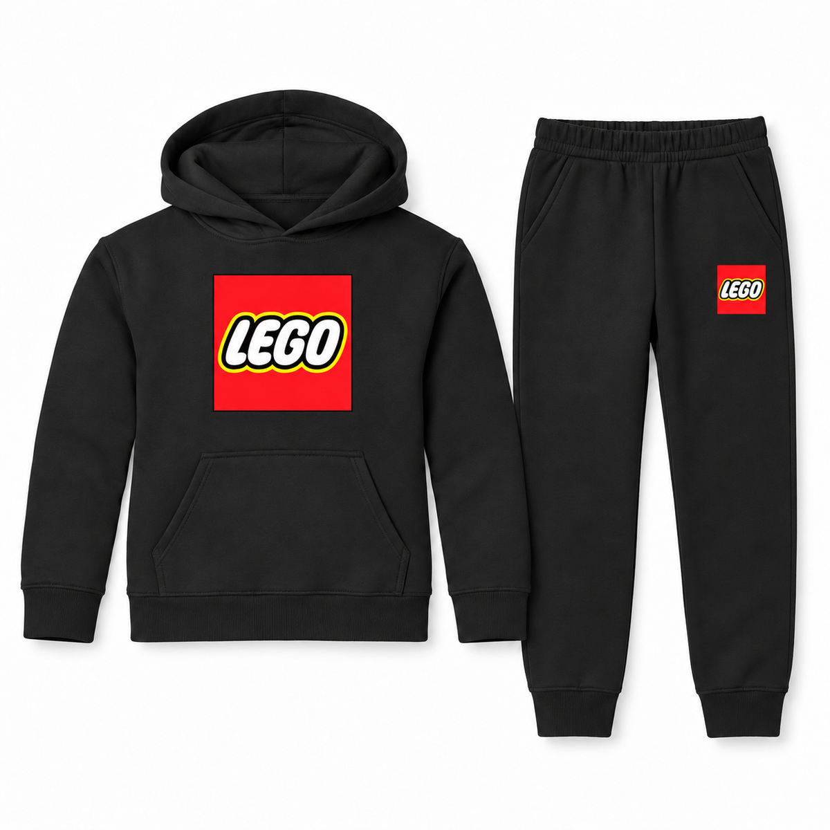 Youth LEGO hoodie and joggers set — Black