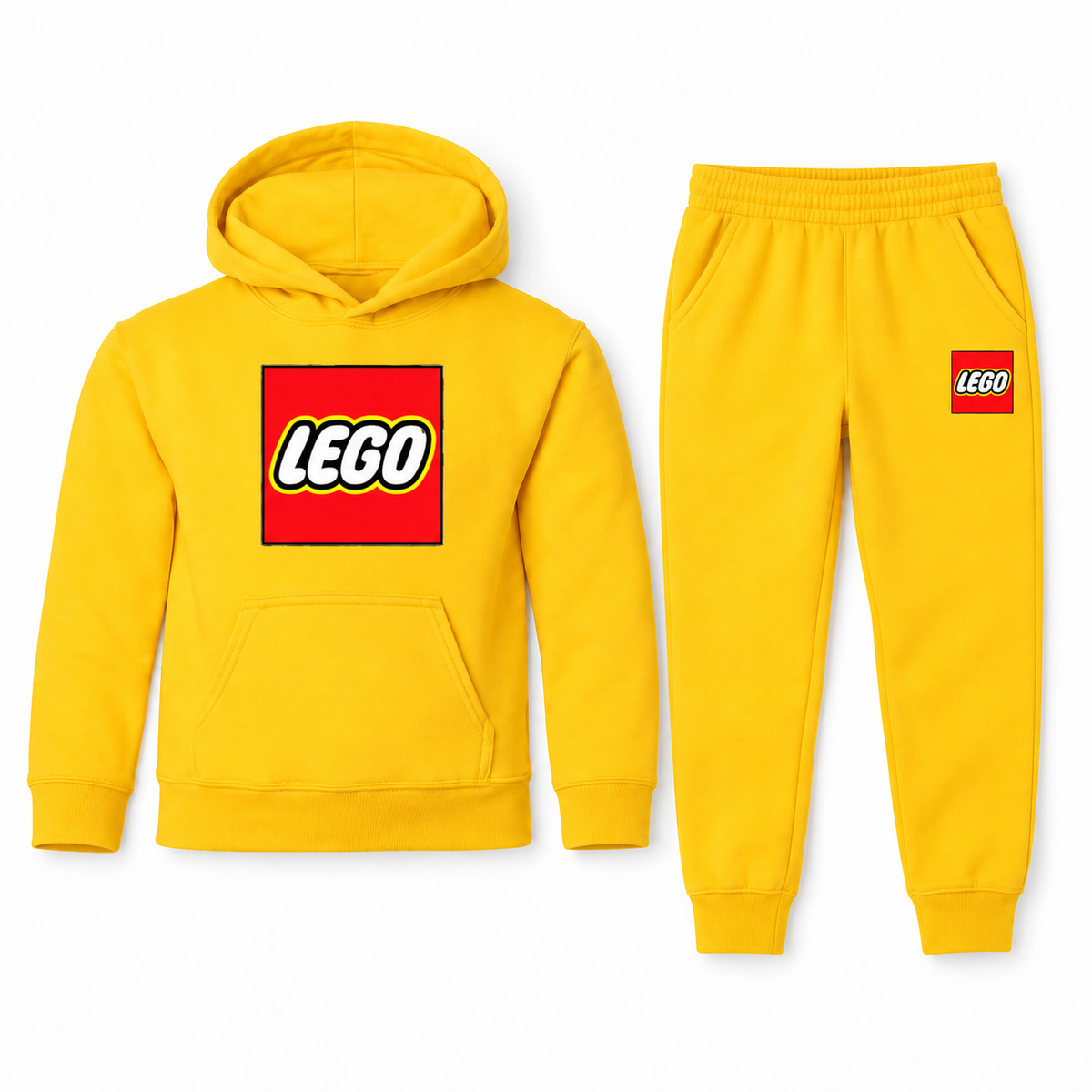 Youth LEGO hoodie and joggers set — Yellow