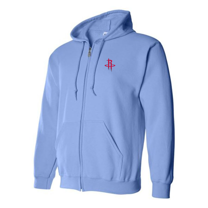 Men's Houston Rockets Zipper  Hoodie