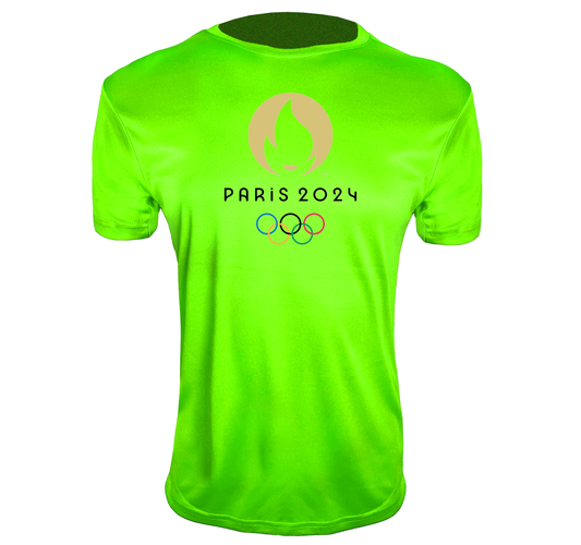 Youth New Olympics 2024 Paris Logo Polyester T-Shirts