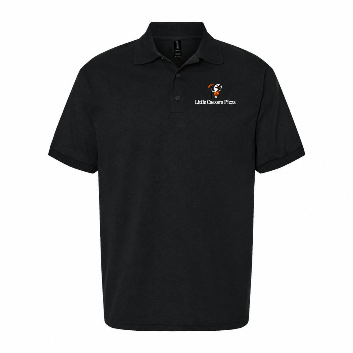 Men's Little Caesars Dry Blend Polo - Black
