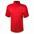 Little Caesars men's polyester polo in Red