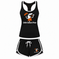 Women's Little Caesars Tank Top and Shorts Set, Black