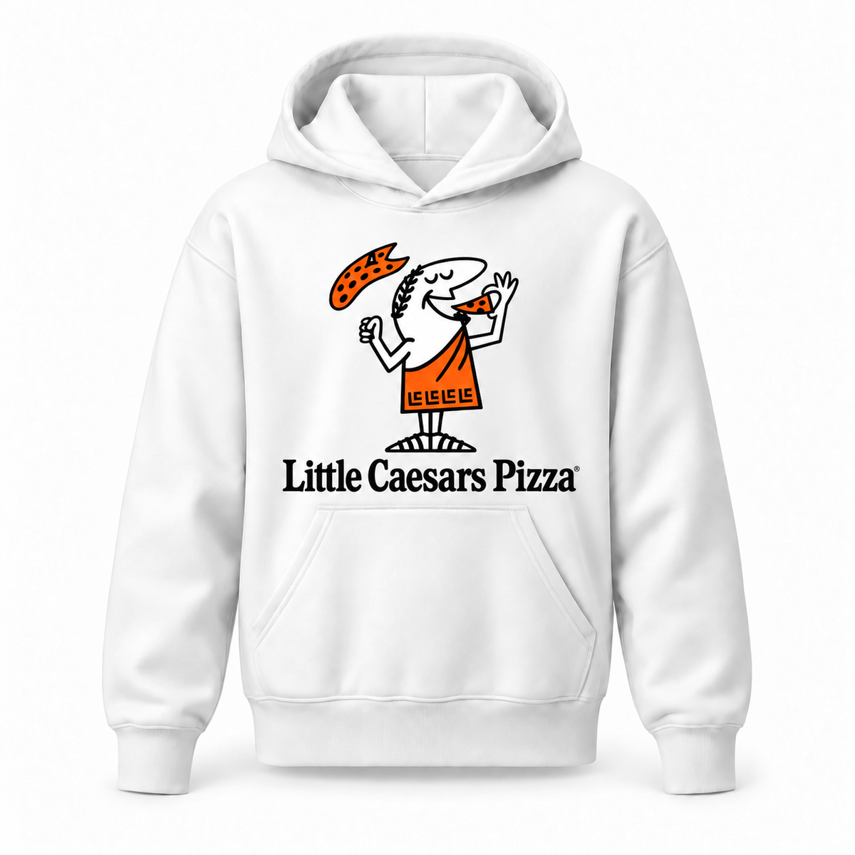 Little Caesars youth hoodie - White