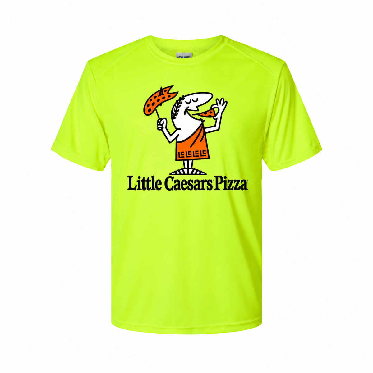 Little Caesars youth polyester tee - Safety Green