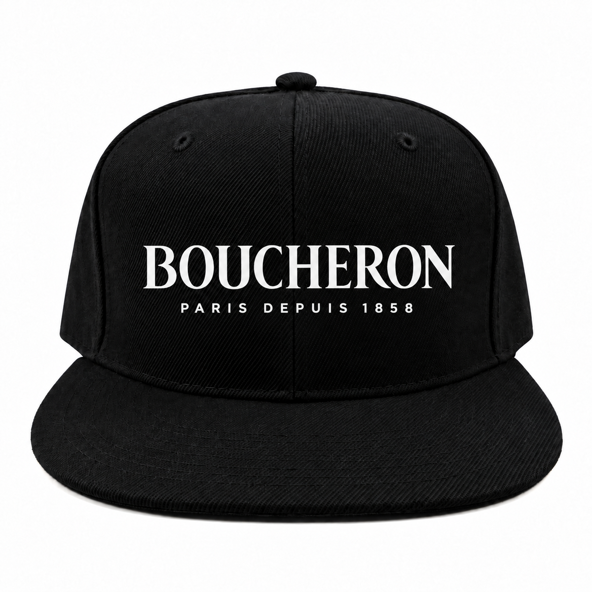 Boucheron Black Snapback Hat