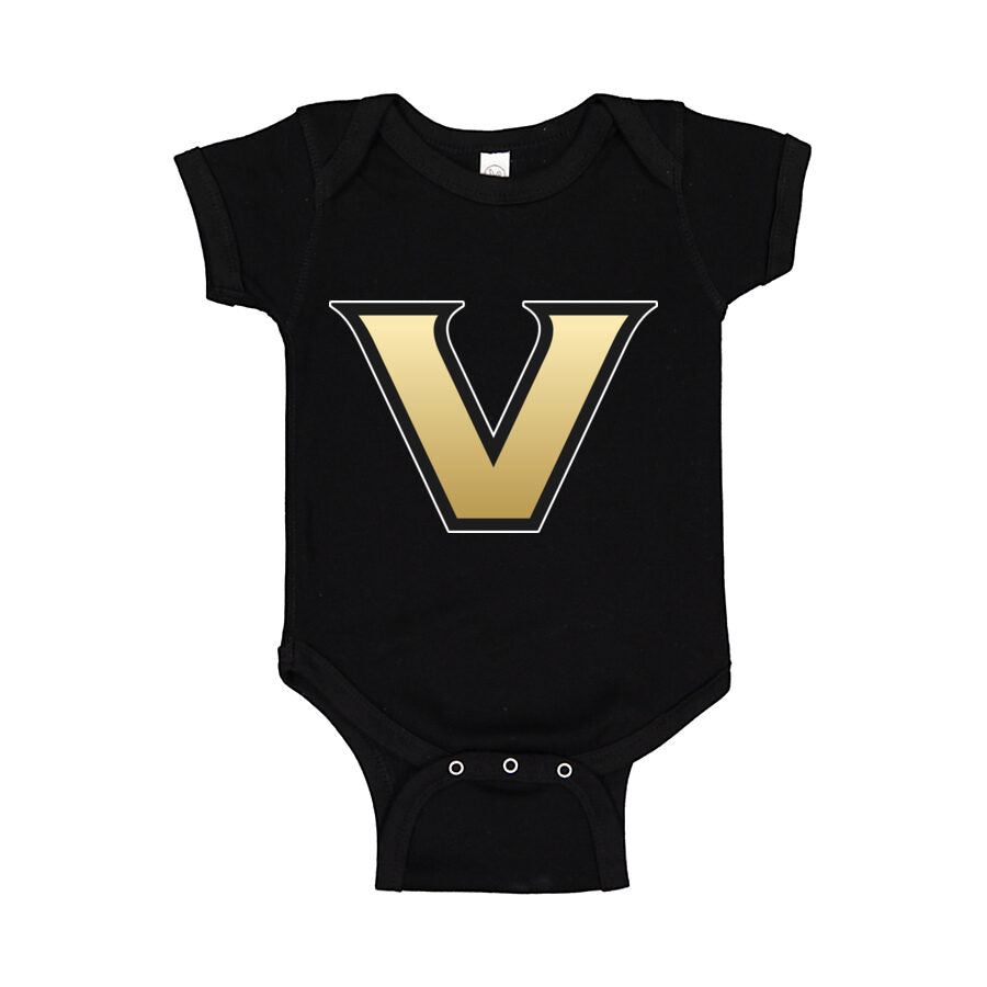 Vanderbilt Commodores Black Baby Romper Onesie