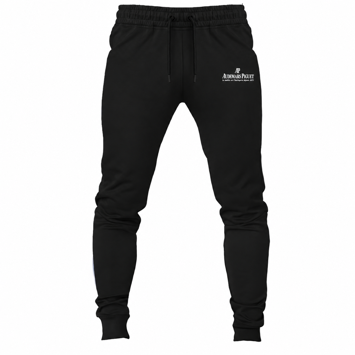 Black youth jogger sweatpants with Audemars Piguet design