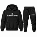 Black youth hoodie jogger set with Audemars Piguet design