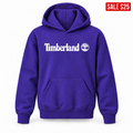 Purple youth SALE pullover hoodie with Timberland design