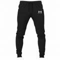 Black youth jogger sweatpants with Under Armour design