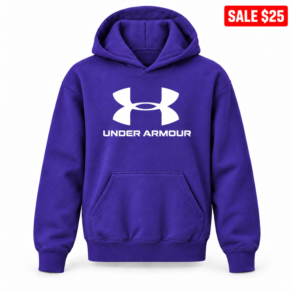 Purple youth SALE pullover hoodie with Under Armour design