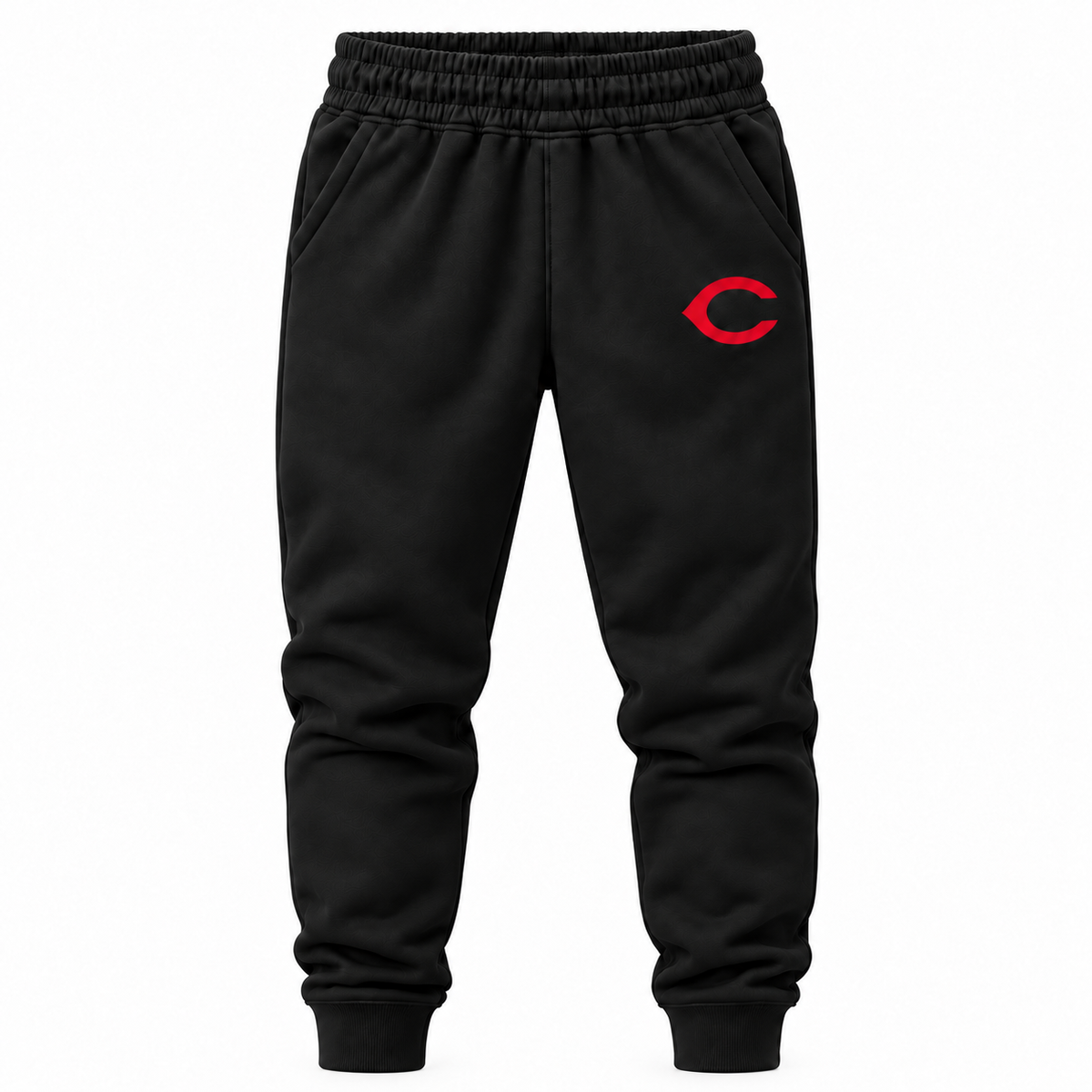 Black youth joggers with Cincinnati Reds logo