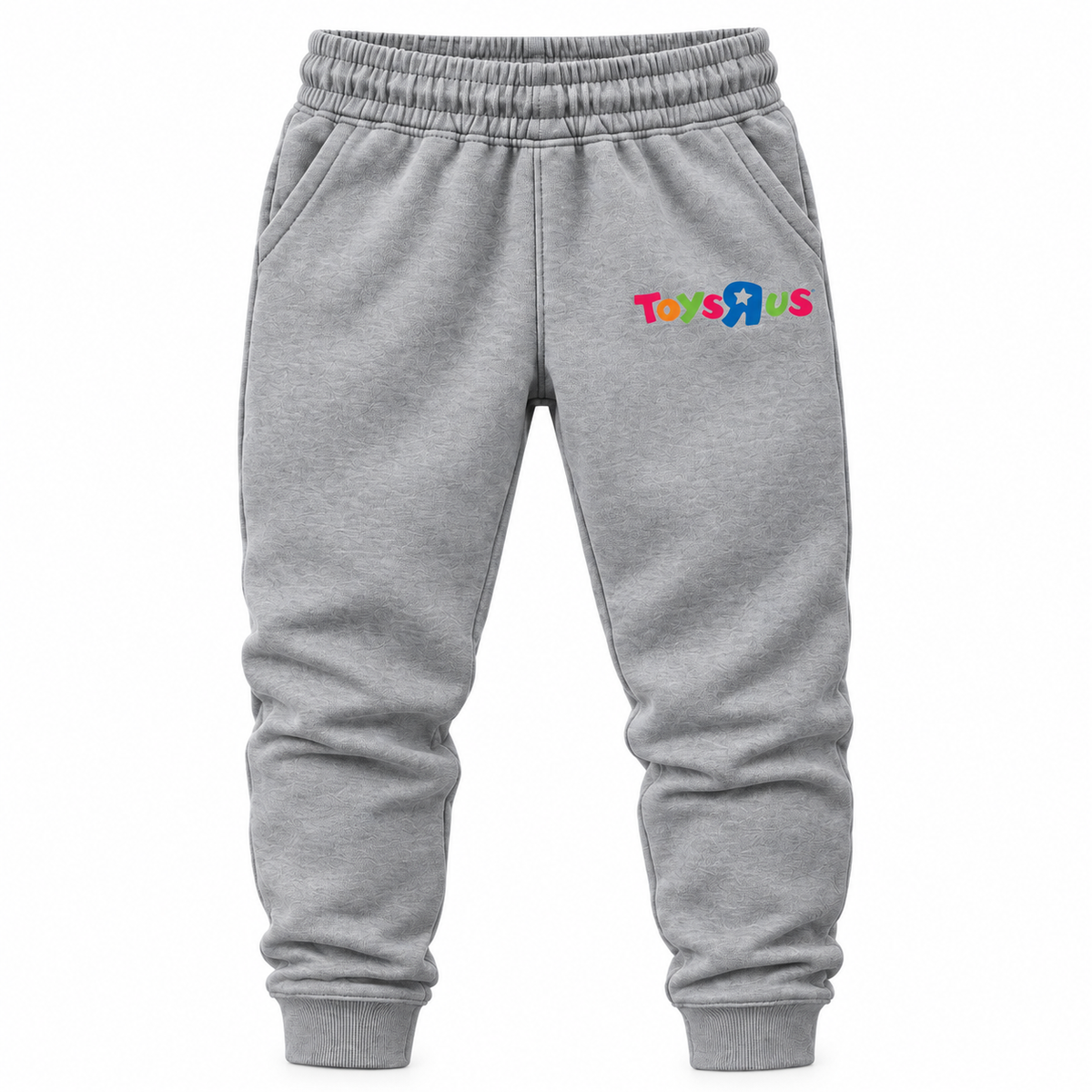 Gray youth joggers with Toys R Us logo