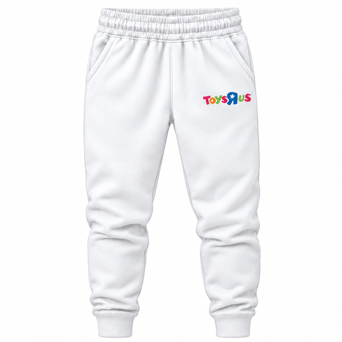 White youth joggers with Toys R Us logo