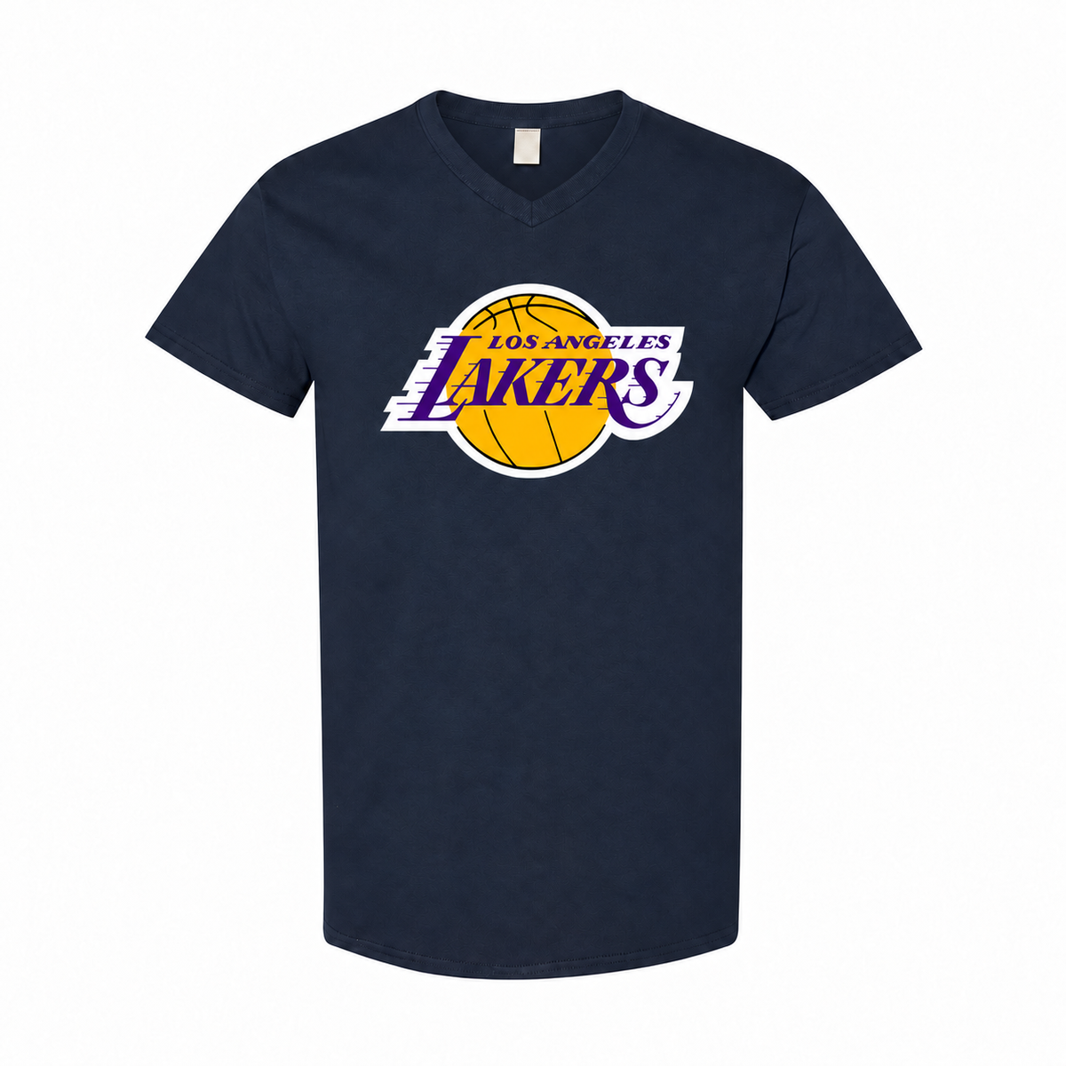 Los Angeles Lakers men's cotton V-neck T-shirt - Navy