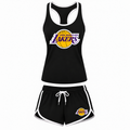 Los Angeles Lakers women's tank top and shorts set in Black
