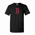 Men's Boston Red Sox Cotton V-Neck T-Shirt, Black