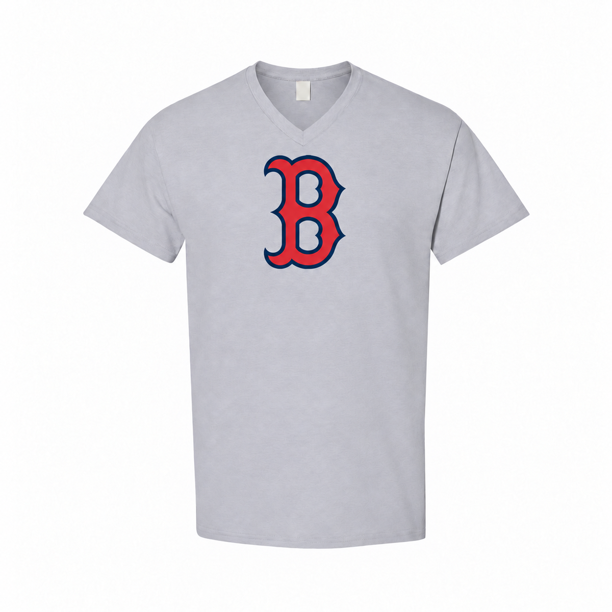 Men's Boston Red Sox Cotton V-Neck T-Shirt, Gray