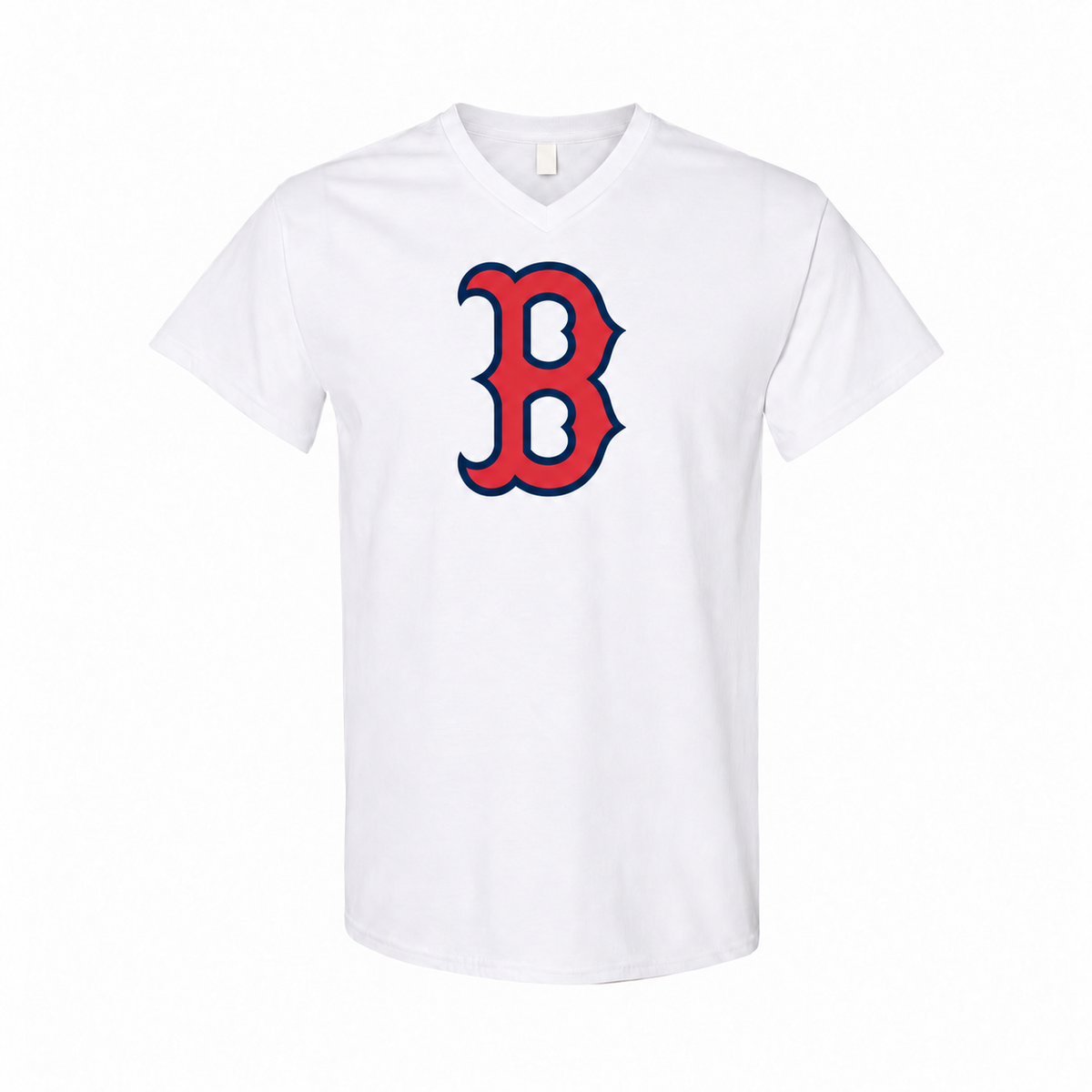 Men's Boston Red Sox Cotton V-Neck T-Shirt, White