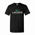 Men's Lacoste Cotton V-Neck T-Shirt - Black