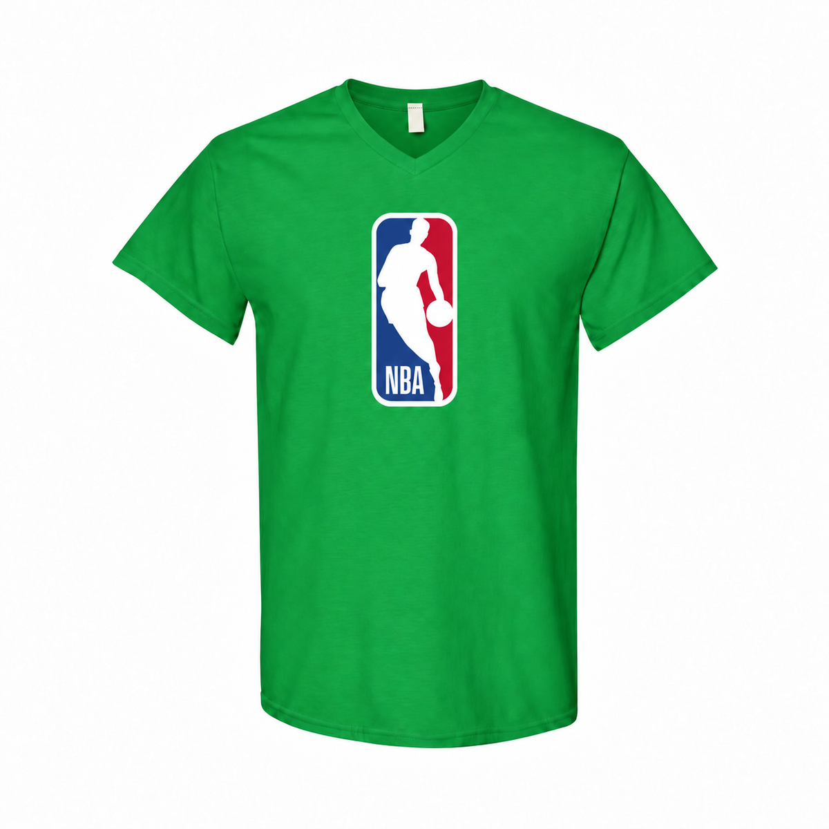 Men's NBA Cotton V-Neck T-Shirt - Green