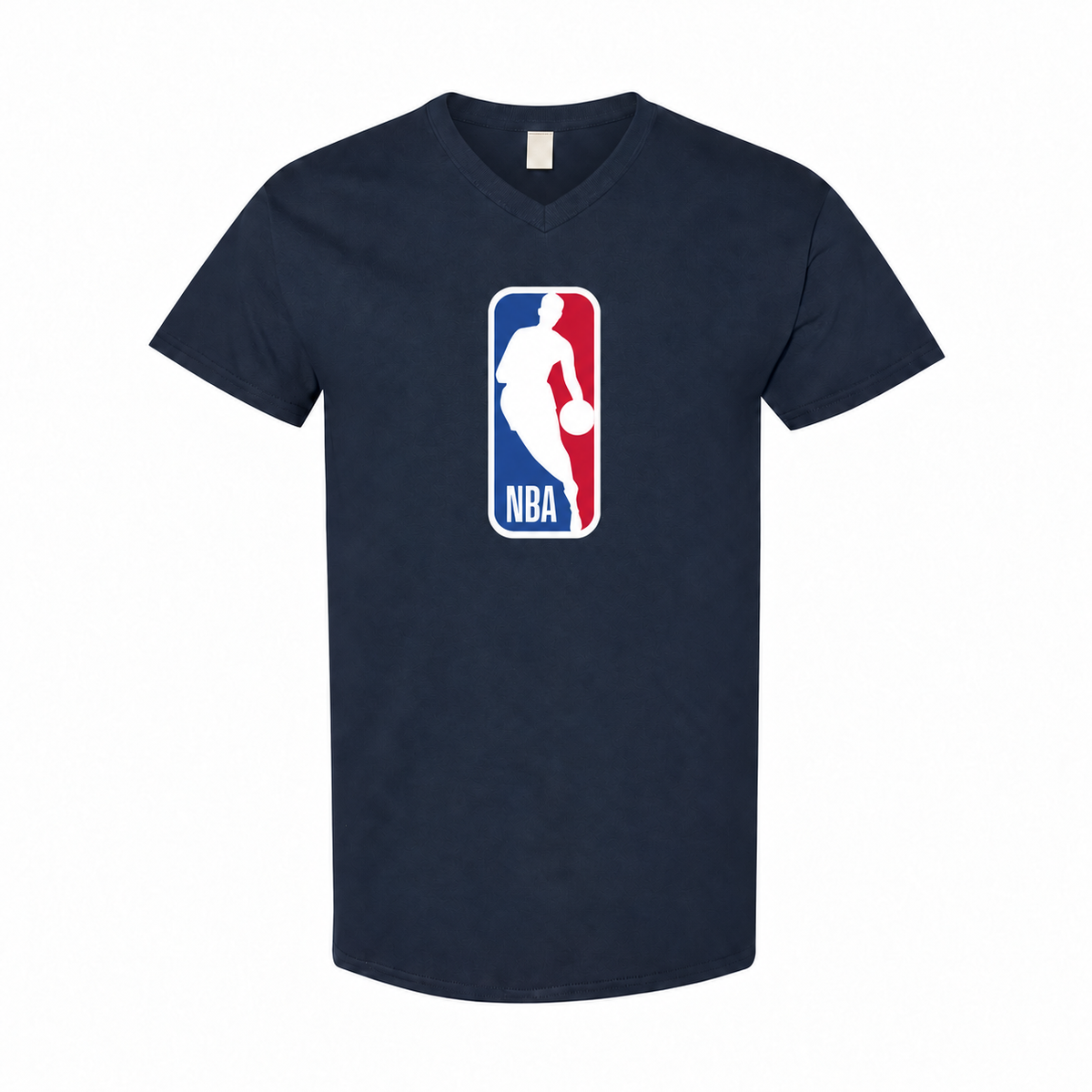 Men's NBA Cotton V-Neck T-Shirt - Navy
