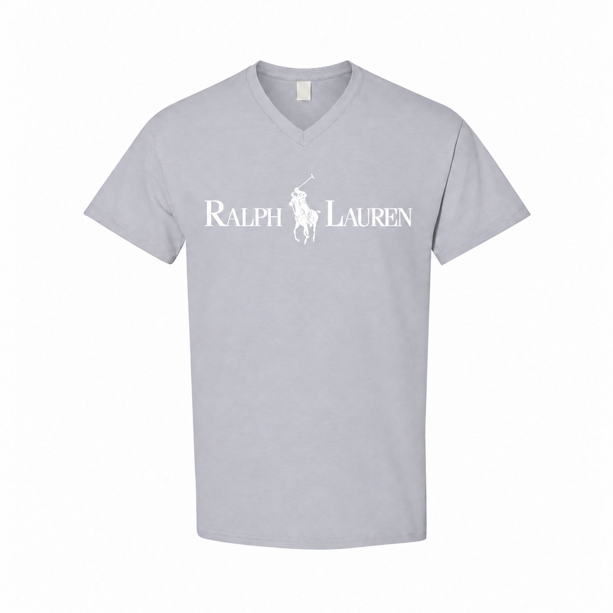 Men's Polo Ralph Lauren Cotton V-Neck T-Shirt - Gray