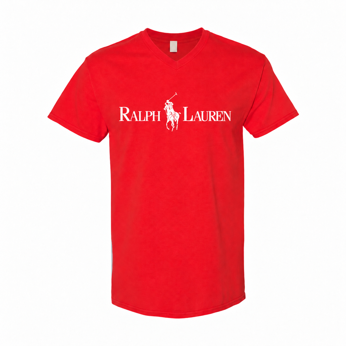 Men's Polo Ralph Lauren Cotton V-Neck T-Shirt - Red